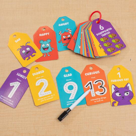 Emotions 123's Dry Erase Flash Cards Kit